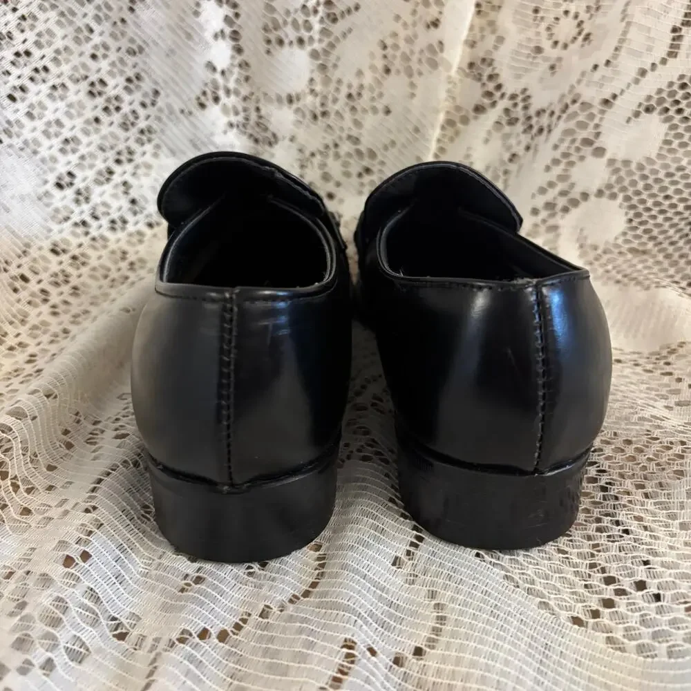 Permasole Men's US 7 D Black Leather Loafers Shoes